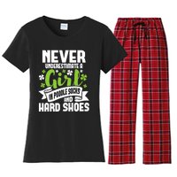 Girl In Poodle Socks - Irish Dancer Ceili Reel Dance Feis Women's Flannel Pajama Set