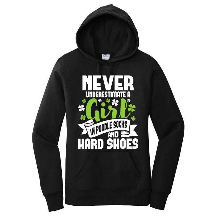 Girl In Poodle Socks - Irish Dancer Ceili Reel Dance Feis Women's Pullover Hoodie