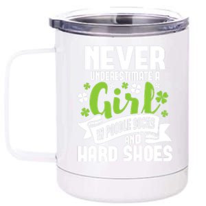 Girl In Poodle Socks - Irish Dancer Ceili Reel Dance Feis 12 oz Stainless Steel Tumbler Cup