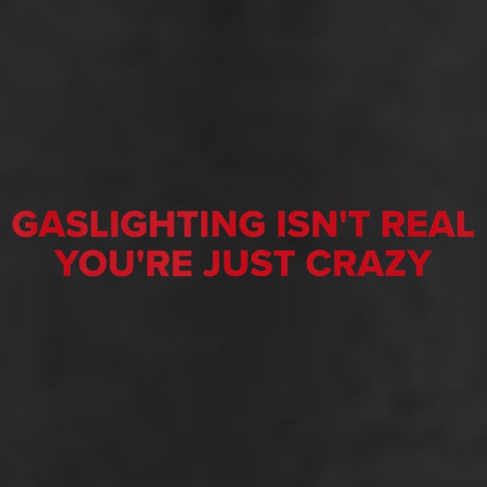 Gaslighting Isn't Real You're Just Crazy  7 Panel Mesh Trucker Snapback Hat