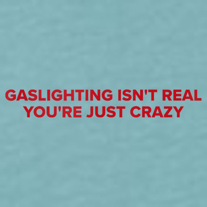 Gaslighting Isn't Real You're Just Crazy  Sueded Cloud Jersey T-Shirt