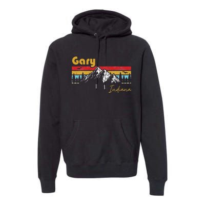 Gary Indiana Roots Hometown Vintage Home State Pride Premium Hoodie