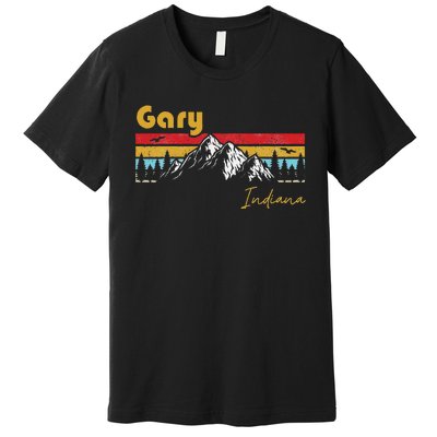 Gary Indiana Roots Hometown Vintage Home State Pride Premium T-Shirt