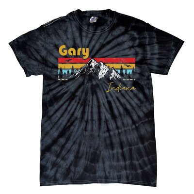 Gary Indiana Roots Hometown Vintage Home State Pride Tie-Dye T-Shirt