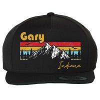 Gary Indiana Roots Hometown Vintage Home State Pride Wool Snapback Cap