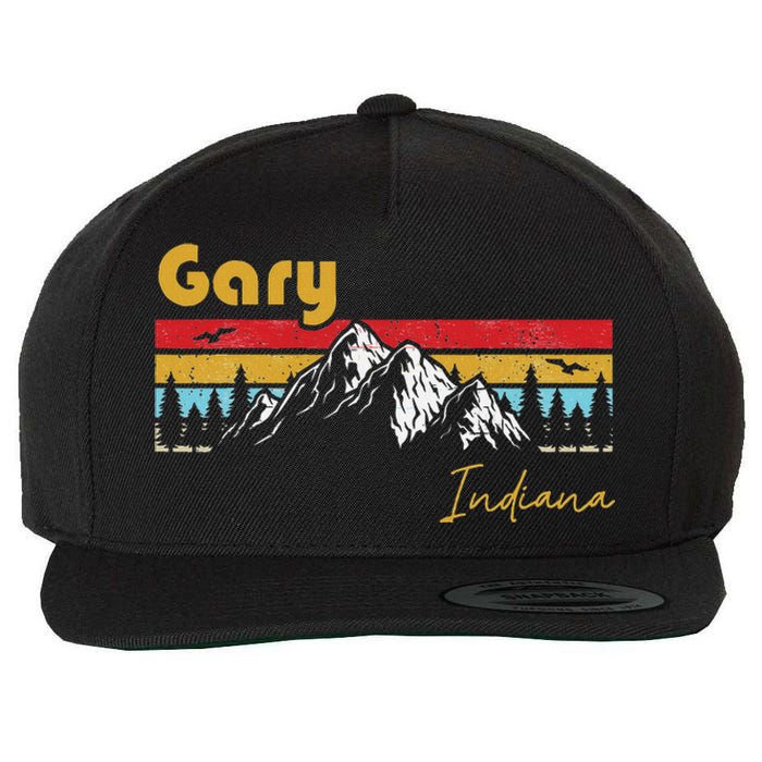 Gary Indiana Roots Hometown Vintage Home State Pride Wool Snapback Cap