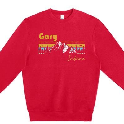 Gary Indiana Roots Hometown Vintage Home State Pride Premium Crewneck Sweatshirt