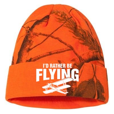 Grandpa Id Rather Be Flying Funny Vintage Airplane Pilot Gift Kati Licensed 12" Camo Beanie