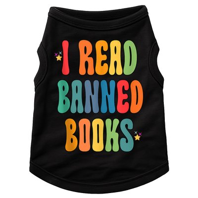 Groovy I Read Banned Books Librarian Reader Bookworm Doggie Tank