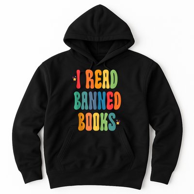 Groovy I Read Banned Books Librarian Reader Bookworm Hoodie