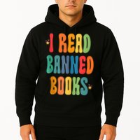 Groovy I Read Banned Books Librarian Reader Bookworm Hoodie