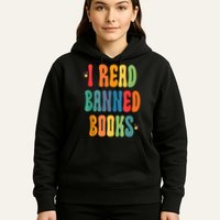 Groovy I Read Banned Books Librarian Reader Bookworm Hoodie