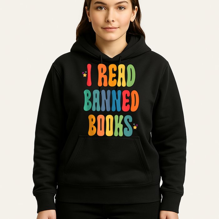Groovy I Read Banned Books Librarian Reader Bookworm Hoodie