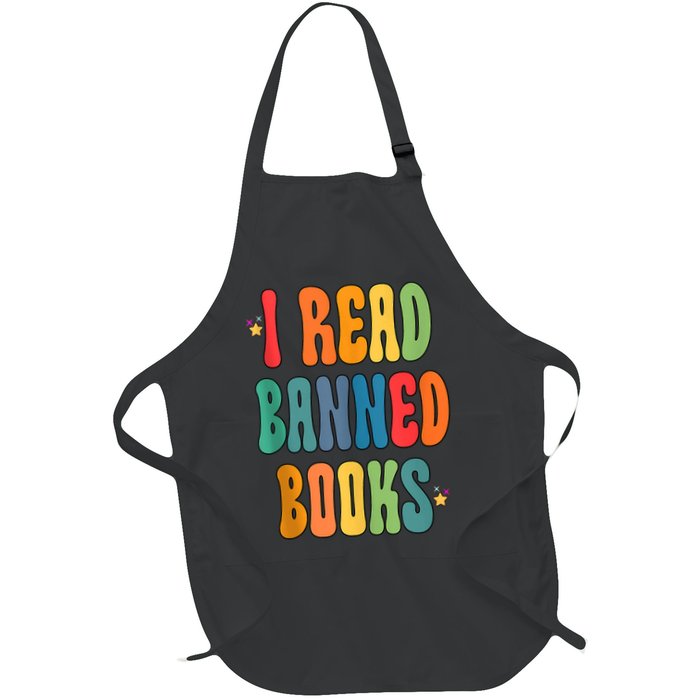 Groovy I Read Banned Books Librarian Reader Bookworm Apron