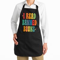 Groovy I Read Banned Books Librarian Reader Bookworm Apron