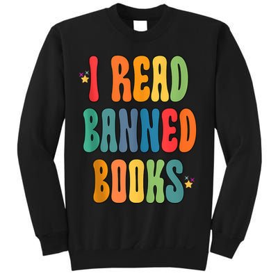Groovy I Read Banned Books Librarian Reader Bookworm Sweatshirt
