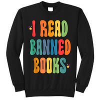 Groovy I Read Banned Books Librarian Reader Bookworm Sweatshirt