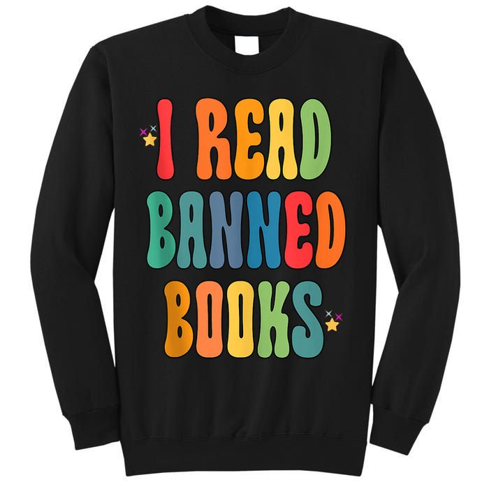 Groovy I Read Banned Books Librarian Reader Bookworm Sweatshirt