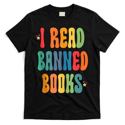 Groovy I Read Banned Books Librarian Reader Bookworm T-Shirt
