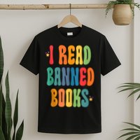 Groovy I Read Banned Books Librarian Reader Bookworm T-Shirt