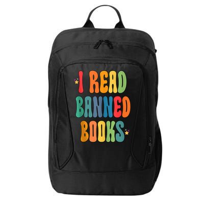 Groovy I Read Banned Books Librarian Reader Bookworm City Backpack