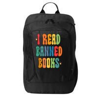Groovy I Read Banned Books Librarian Reader Bookworm City Backpack