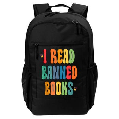 Groovy I Read Banned Books Librarian Reader Bookworm Backpack