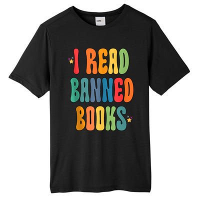 Groovy I Read Banned Books Librarian Reader Bookworm Tall Fusion ChromaSoft Performance T-Shirt