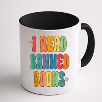 Groovy I Read Banned Books Librarian Reader Bookworm Mug