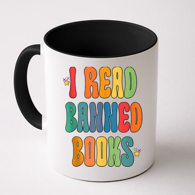 Groovy I Read Banned Books Librarian Reader Bookworm Mug