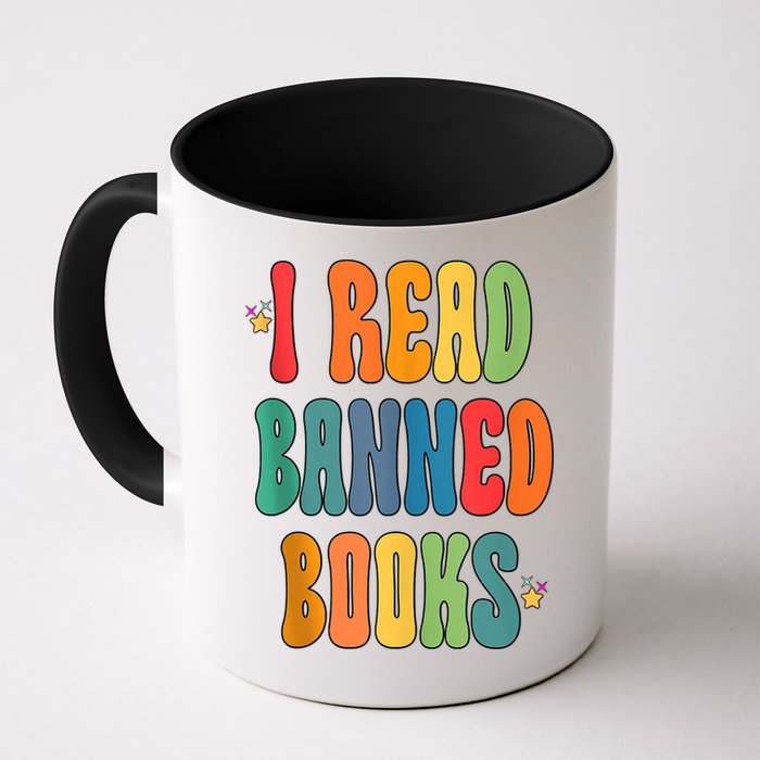 Groovy I Read Banned Books Librarian Reader Bookworm Mug