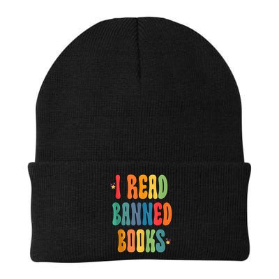 Groovy I Read Banned Books Librarian Reader Bookworm Beanie