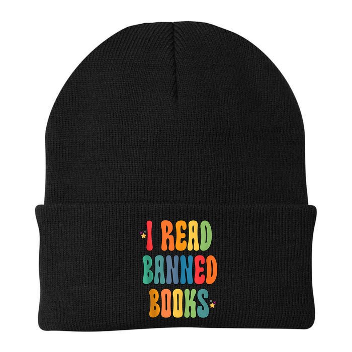 Groovy I Read Banned Books Librarian Reader Bookworm Beanie