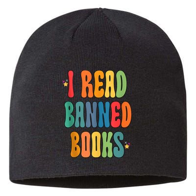 Groovy I Read Banned Books Librarian Reader Bookworm Sustainable Beanie