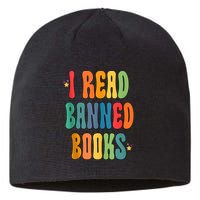 Groovy I Read Banned Books Librarian Reader Bookworm Sustainable Beanie