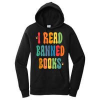 Groovy I Read Banned Books Librarian Reader Bookworm Women's Pullover Hoodie