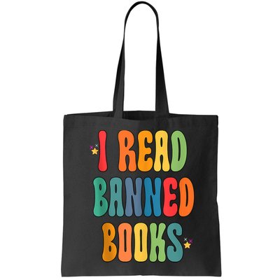 Groovy I Read Banned Books Librarian Reader Bookworm Bag