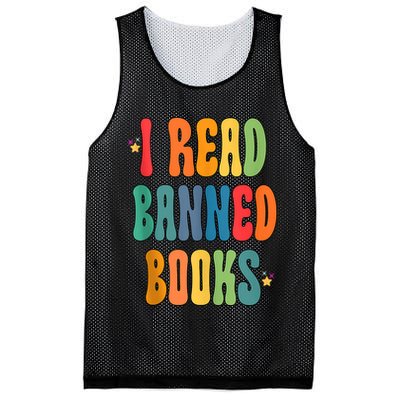Groovy I Read Banned Books Librarian Reader Bookworm Mesh Reversible Basketball Jersey Tank
