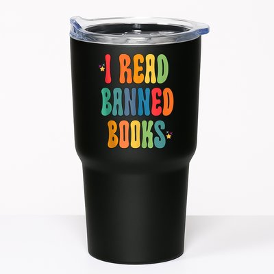 Groovy I Read Banned Books Librarian Reader Bookworm Tumbler