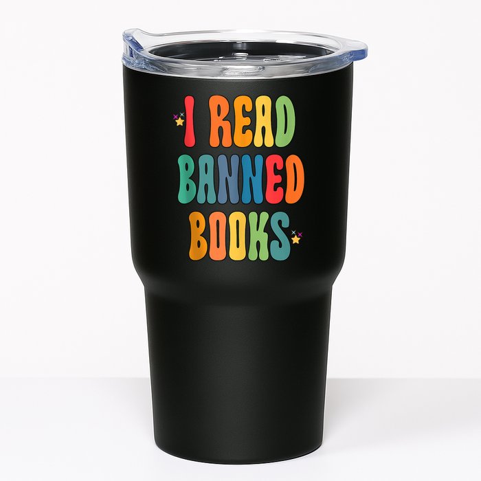 Groovy I Read Banned Books Librarian Reader Bookworm Tumbler