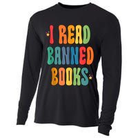 Groovy I Read Banned Books Librarian Reader Bookworm Cooling Performance Long Sleeve Crew