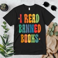 Groovy I Read Banned Books Librarian Reader Bookworm Premium T-Shirt