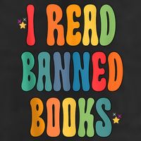 Groovy I Read Banned Books Librarian Reader Bookworm 25L Jumbo Tote