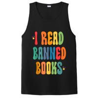 Groovy I Read Banned Books Librarian Reader Bookworm PosiCharge Competitor Tank