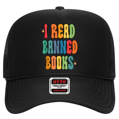 Groovy I Read Banned Books Librarian Reader Bookworm Trucker Hat