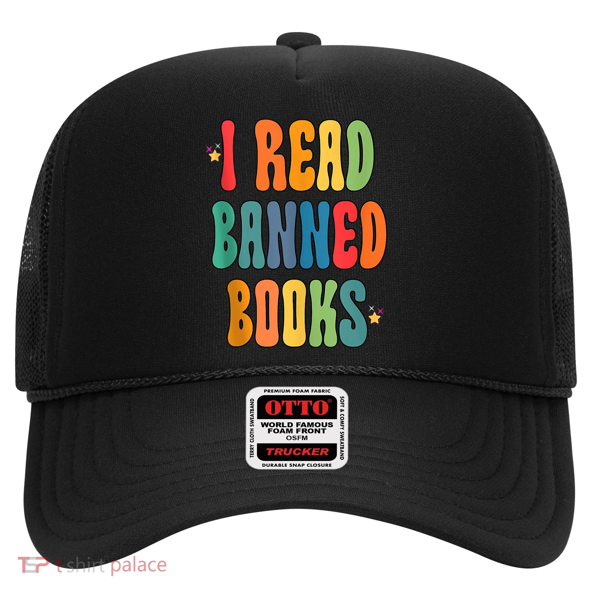 Groovy I Read Banned Books Librarian Reader Bookworm Trucker Hat