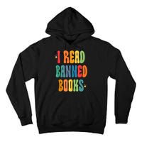 Groovy I Read Banned Books Librarian Reader Bookworm Tall Hoodie