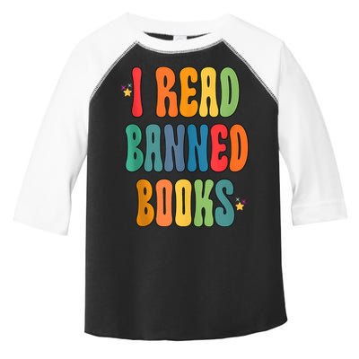 Groovy I Read Banned Books Librarian Reader Bookworm Toddler Fine Jersey T-Shirt