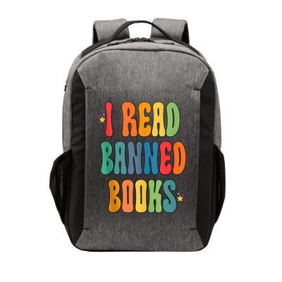 Groovy I Read Banned Books Librarian Reader Bookworm Vector Backpack
