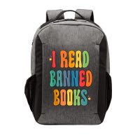 Groovy I Read Banned Books Librarian Reader Bookworm Vector Backpack